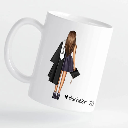 Tasse zum Abschluss Abitur, Bachelor, Master - personalisierbar