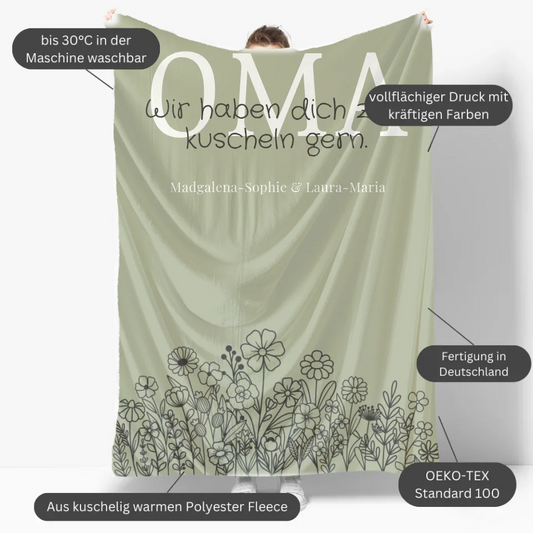 Mockup Fleece-Decke