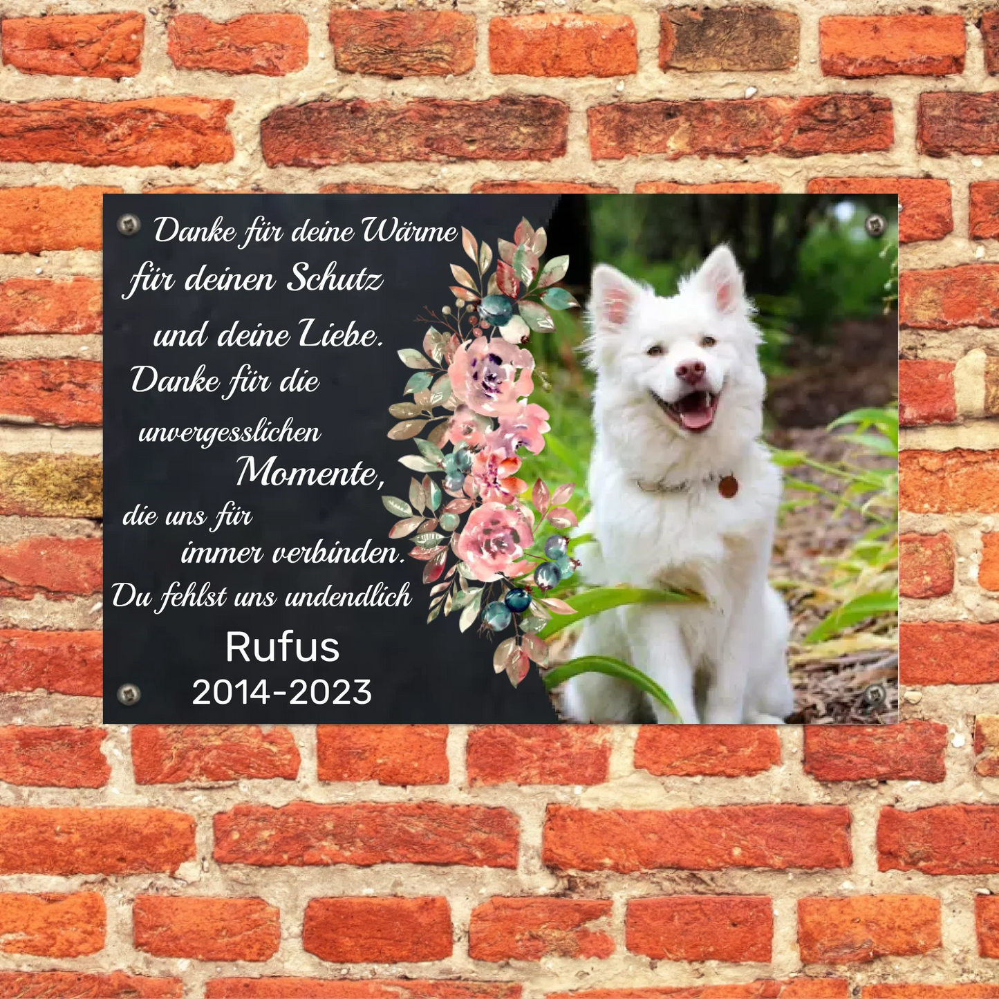 Schild - Danke für deine Wärme - personalisierbar