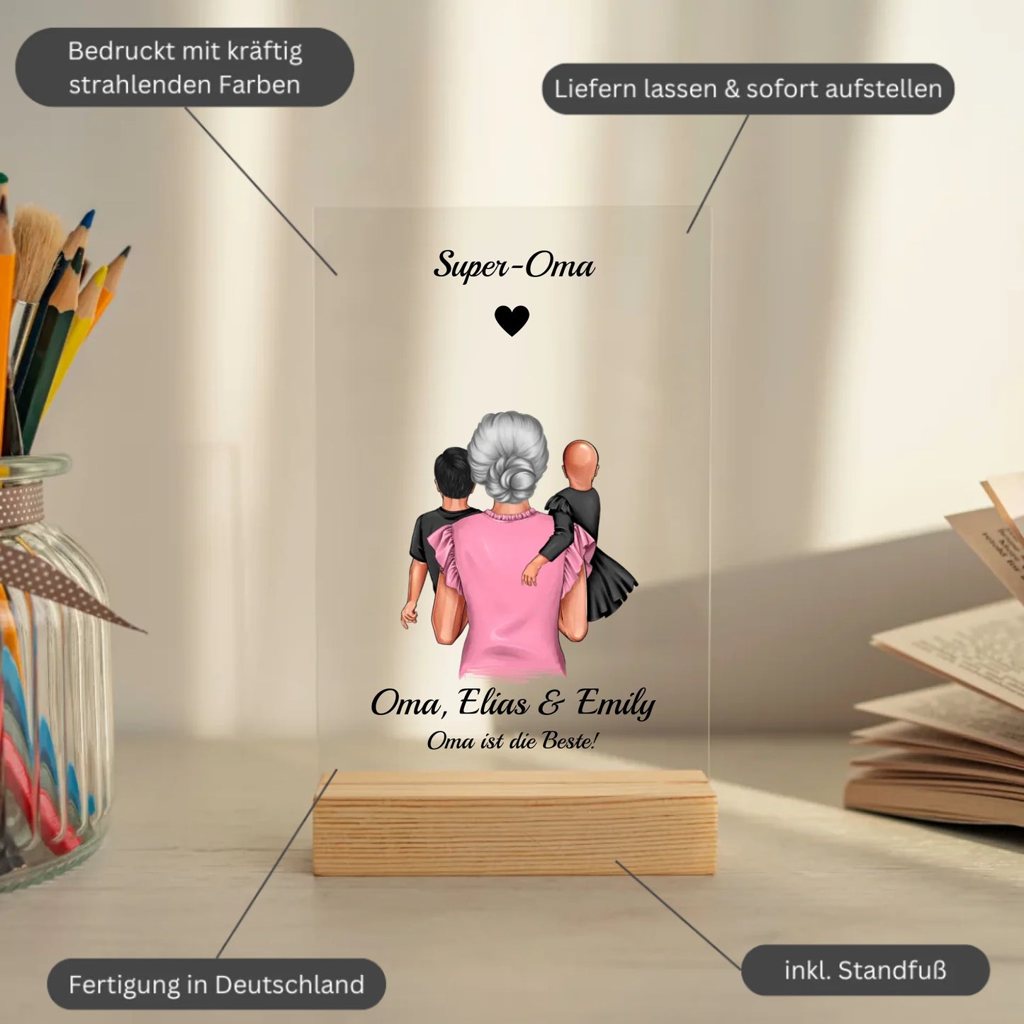 Mockup acrylglasplatte