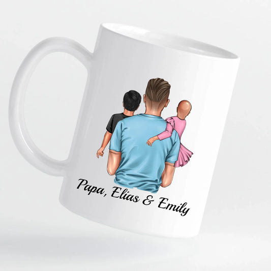 Tasse - Super-Papa - personalisierbar