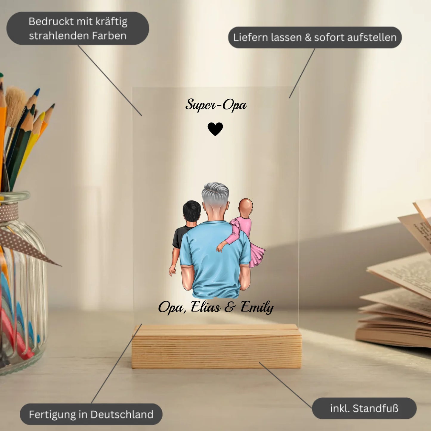 Mockup acrylglasplatte