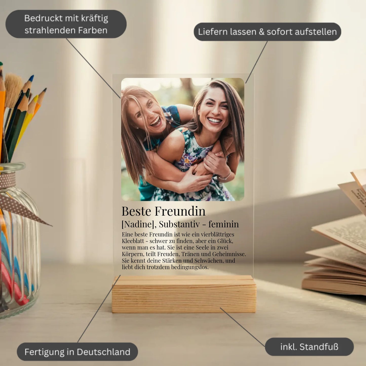 Mockup acrylglasplatte