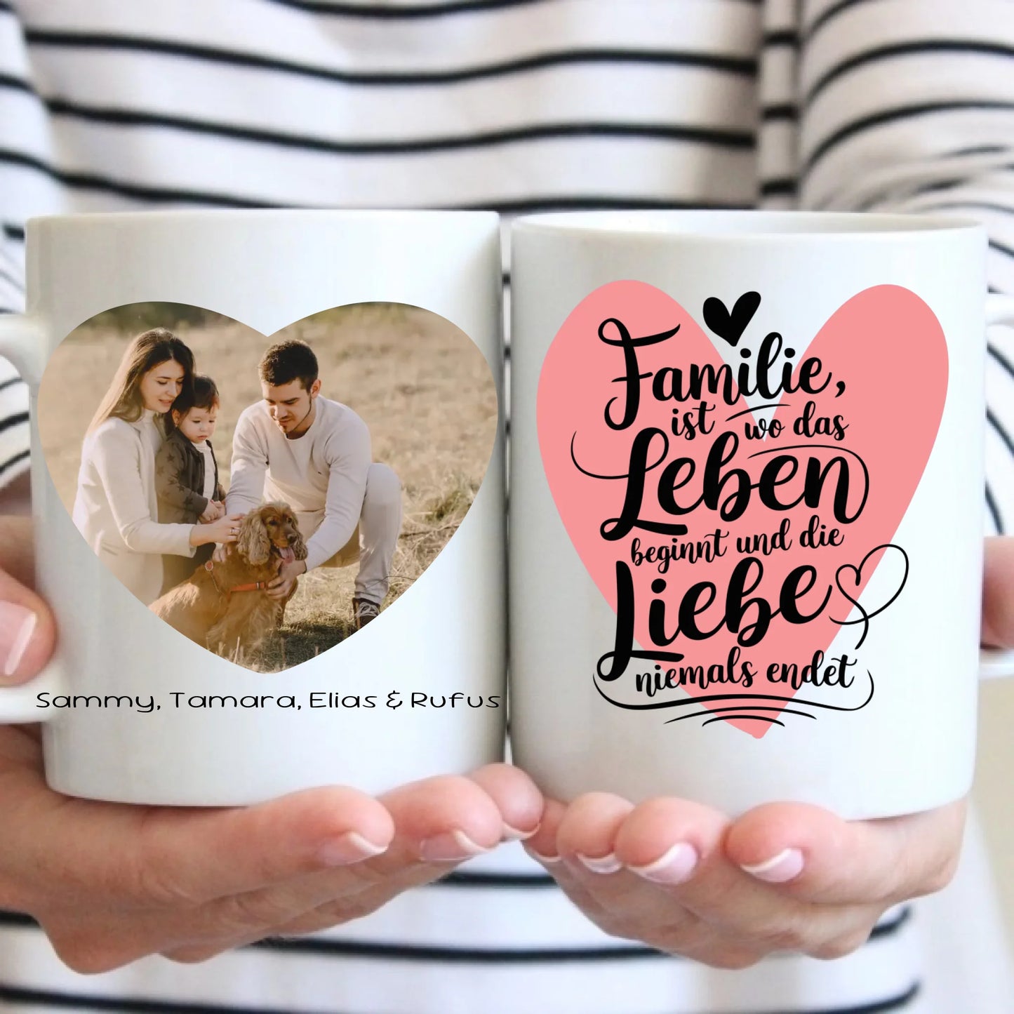 Tasse - Meine Familie mit Foto-Upload - personalisierbar