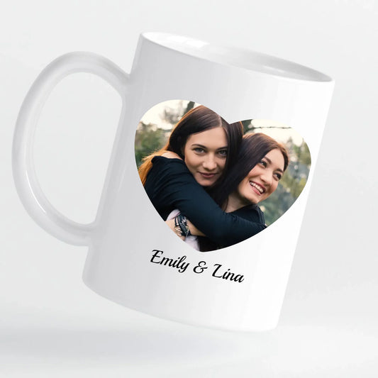 Tasse - Schwester mit Foto-Upload - personalisierbar