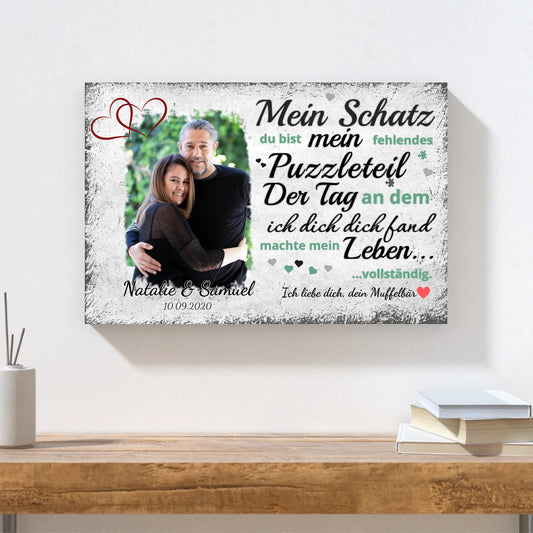 Wandbild - Fehlendes Puzzleteil - personalisierbar