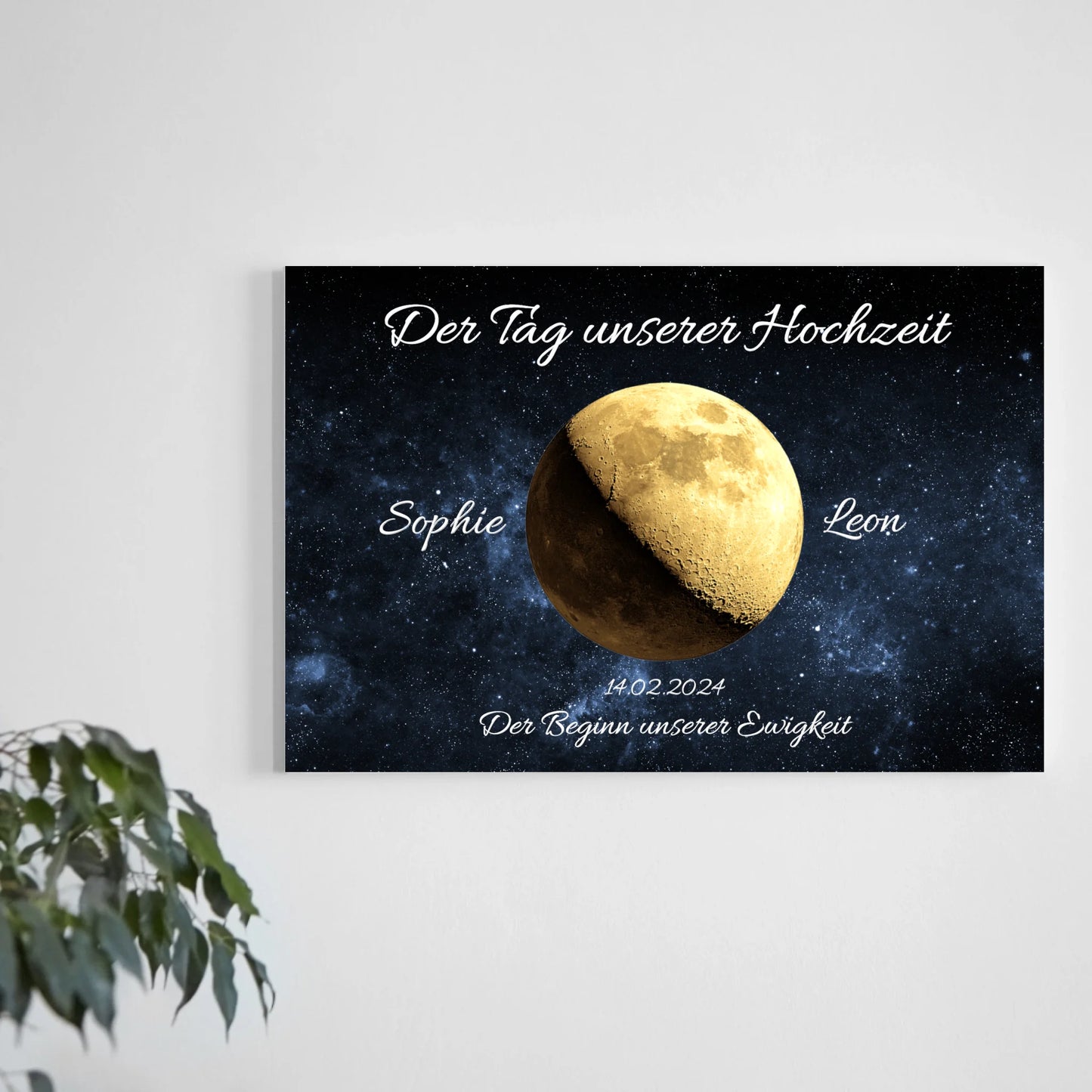 Kunstdruck - unser Mond - personalisierbar