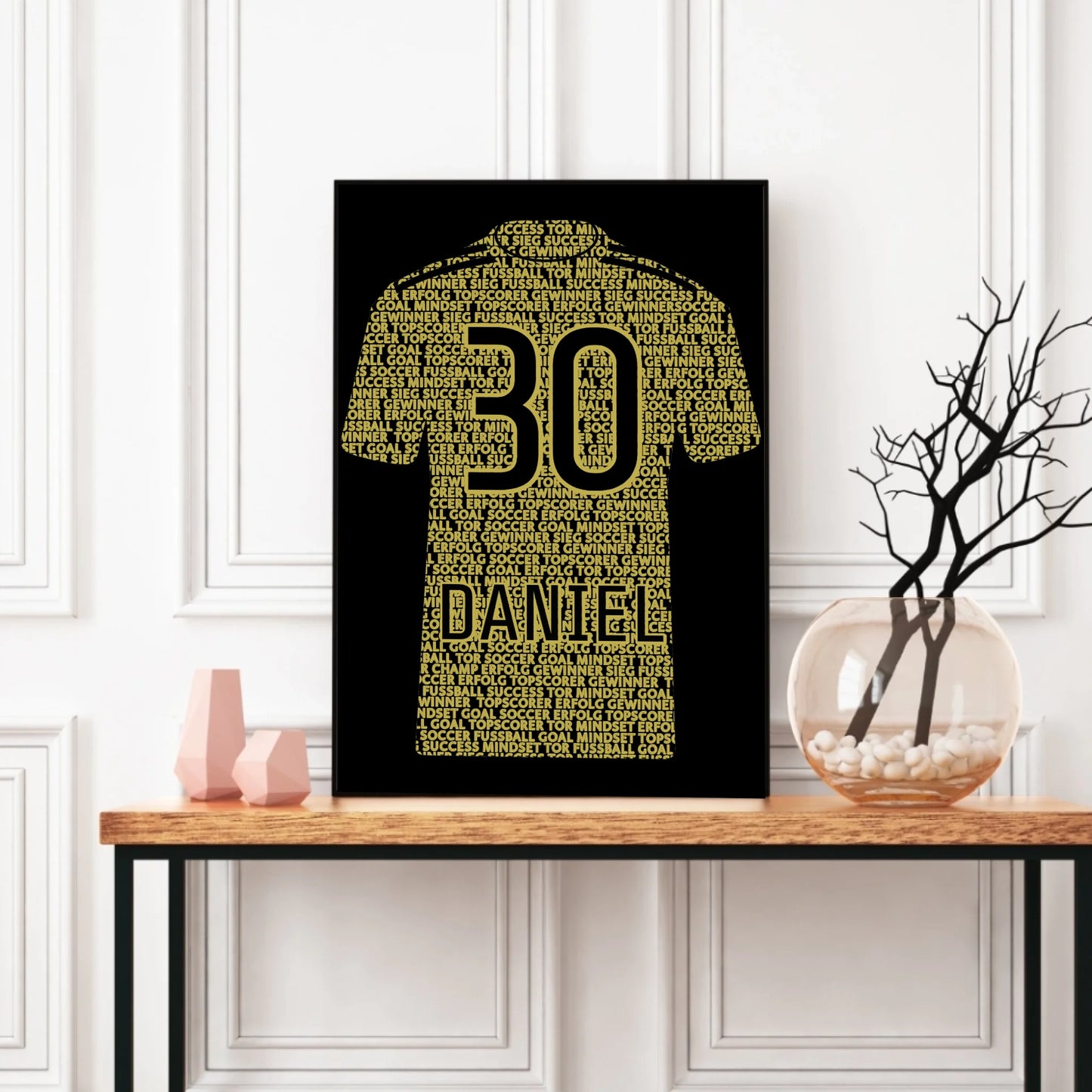 Poster - Weltfußballer mit Namen & Nummer - personalisierbar