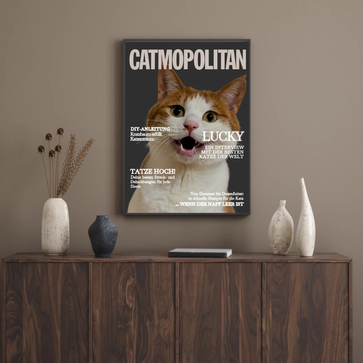 Kunstdruck - CATMOPOLITAN - personalisierbar