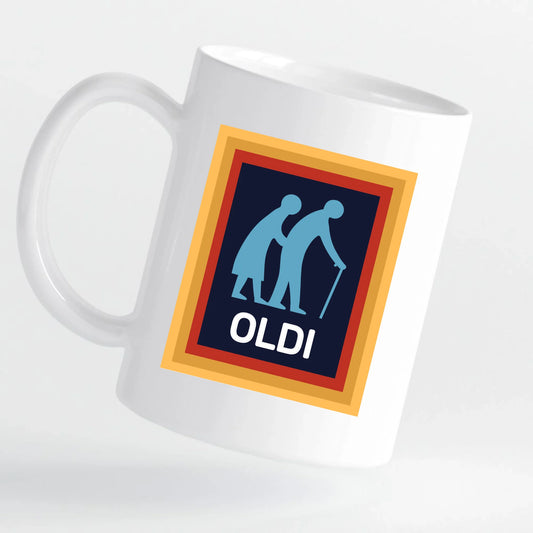 Tasse - "OLDI" Definition - für Geburtstag oder Rentner - personalisierbar