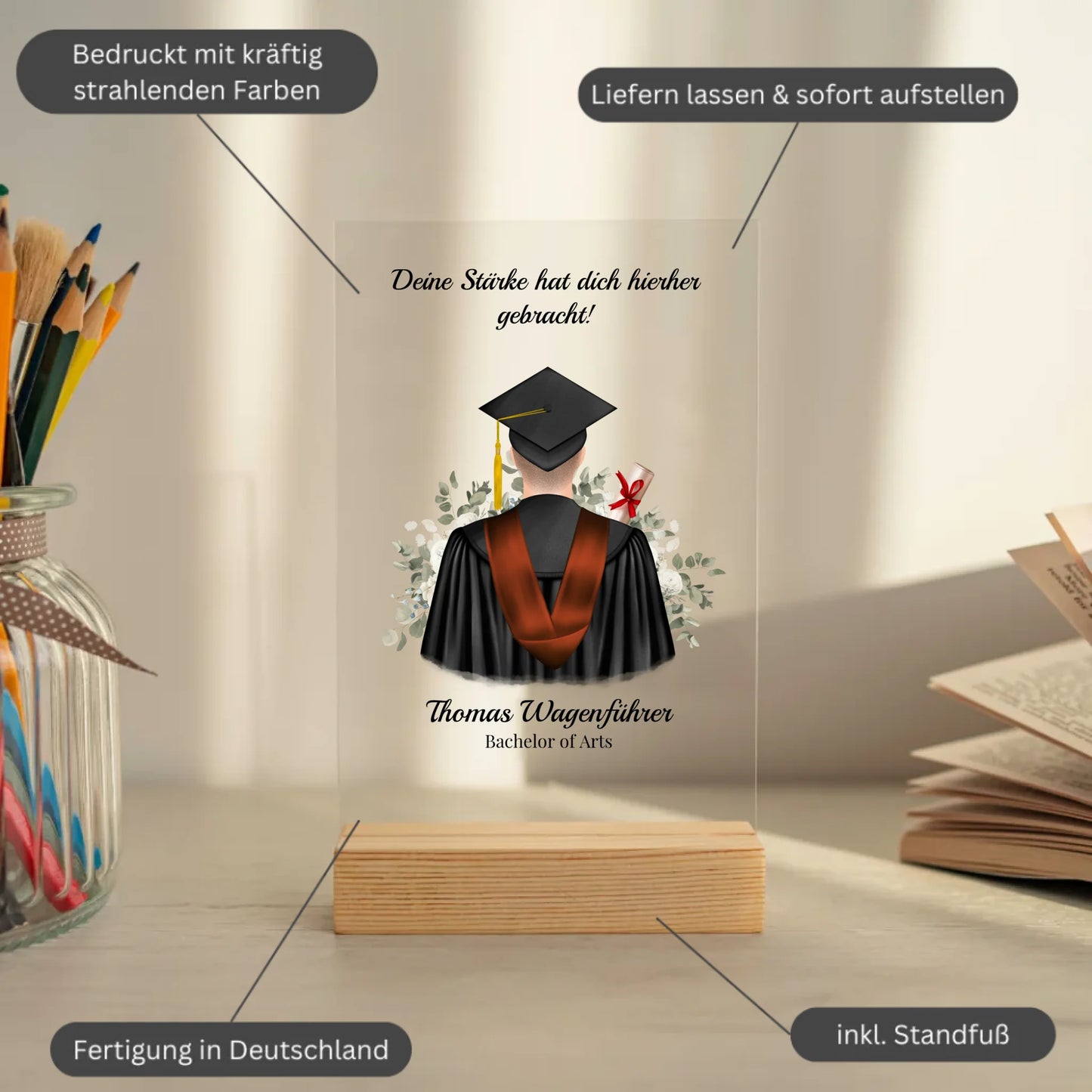 Mockup acrylglasplatte