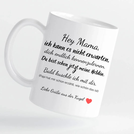 Tasse - Ultraschall-Bild Mama - personalisierbar
