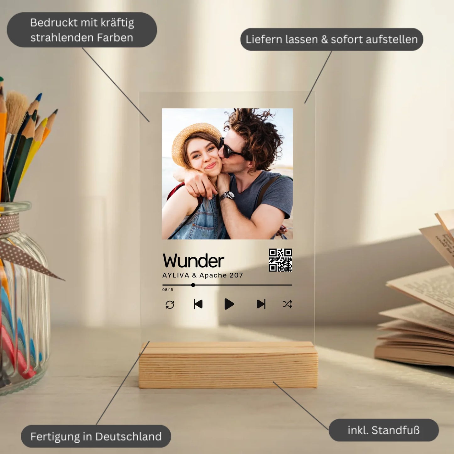 Mockup acrylglasplatte