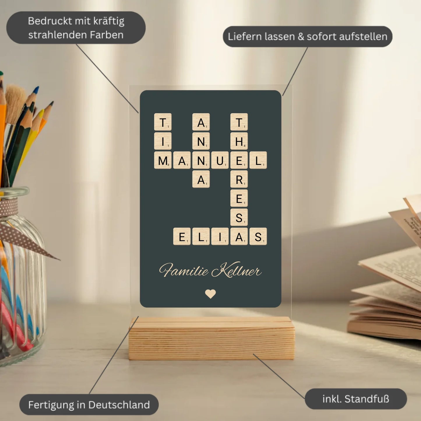 Mockup acrylglasplatte