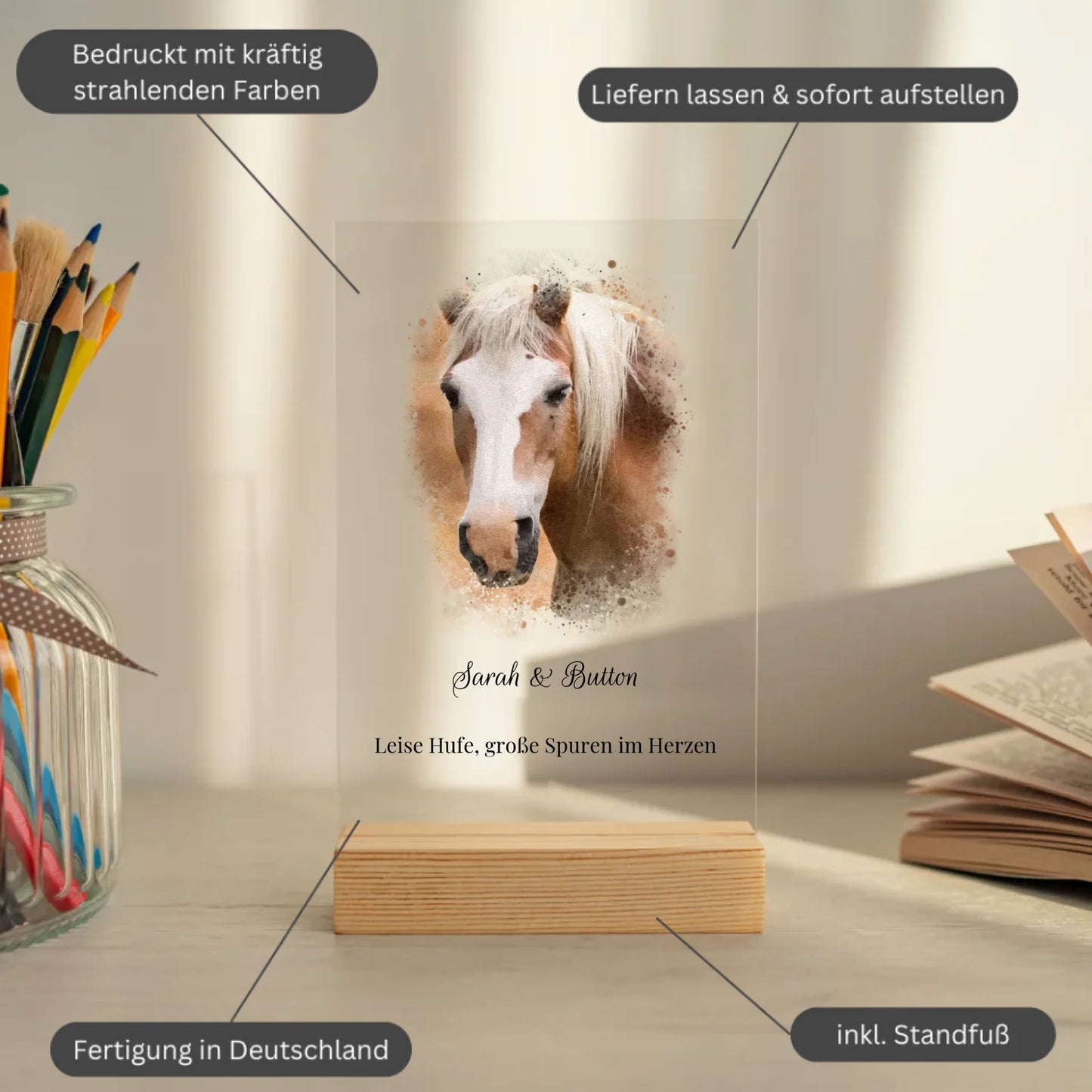 Mockup acrylglasplatte