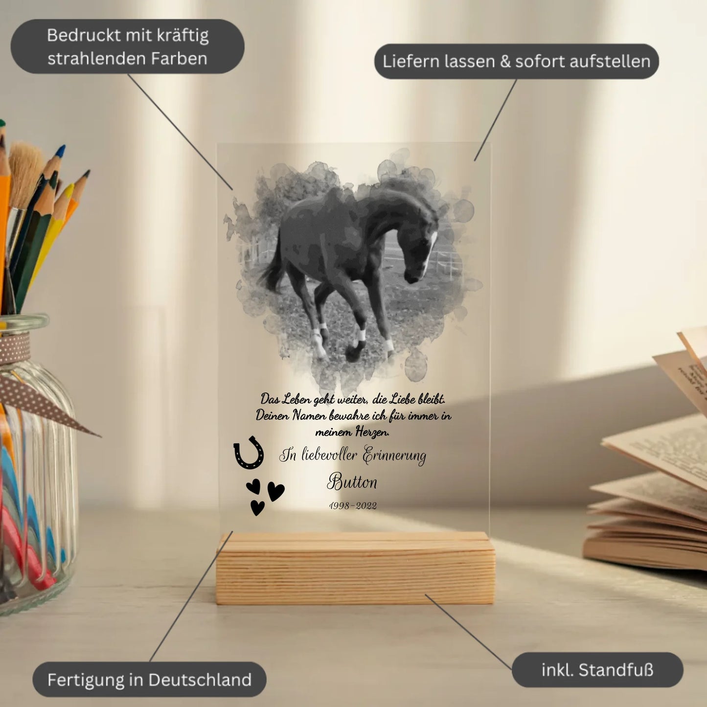 Mockup acrylglasplatte