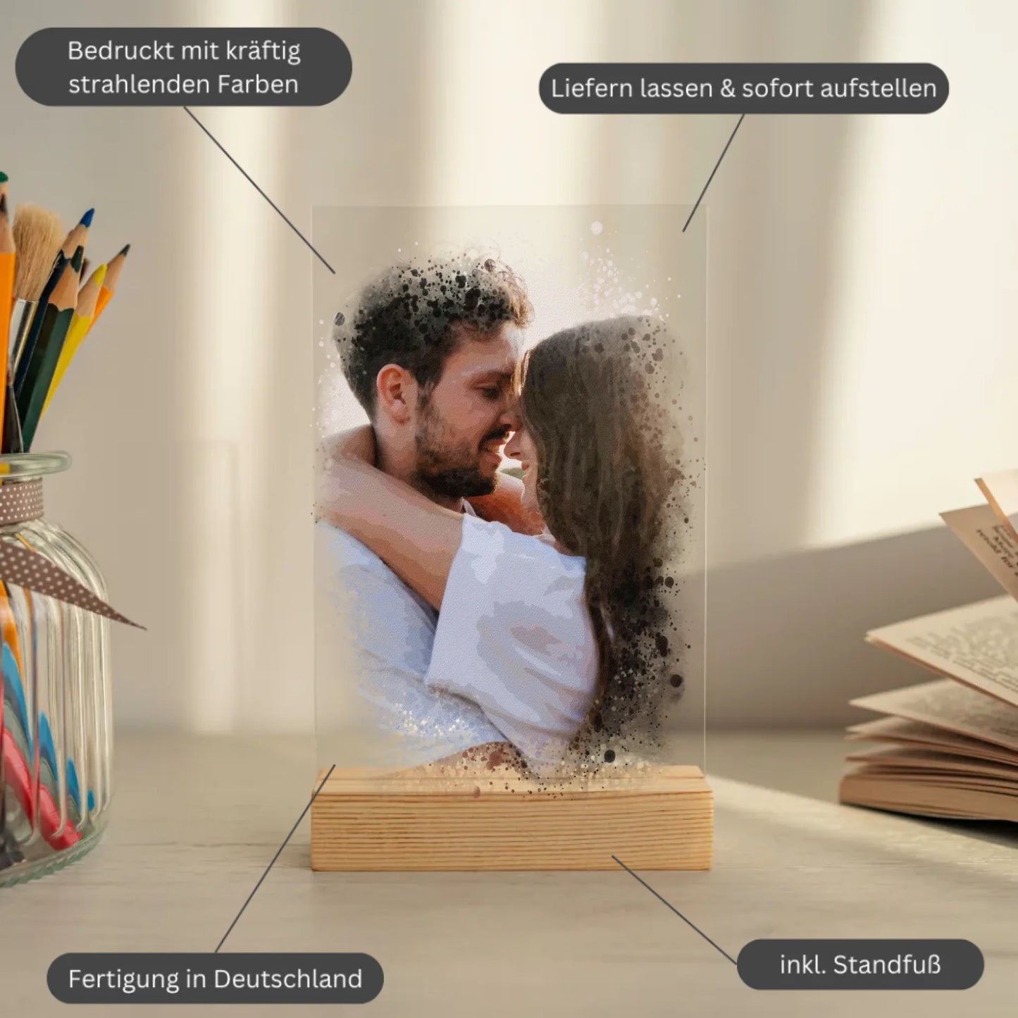 Mockup acrylglasplatte