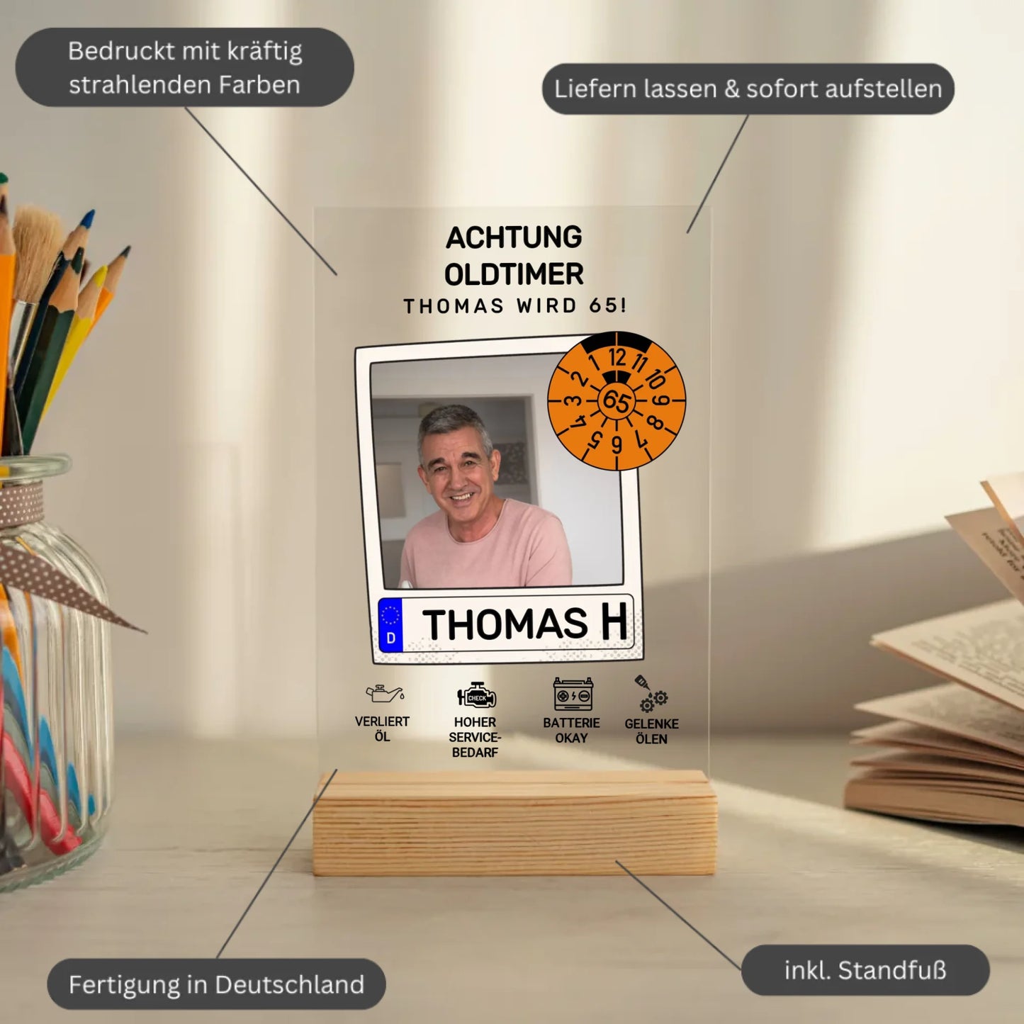 Mockup acrylglasplatte