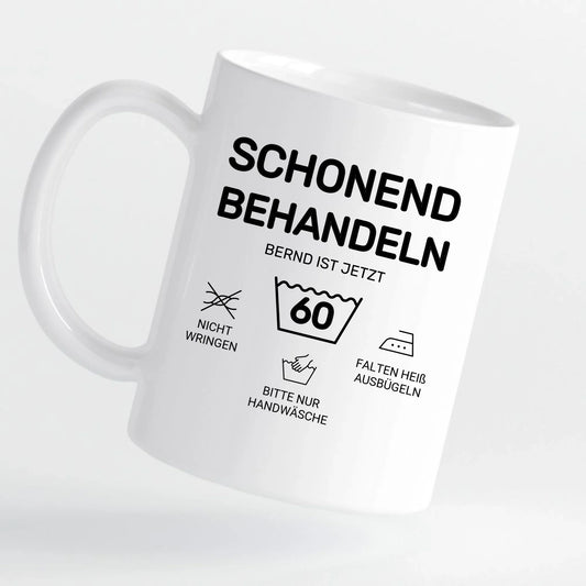 Tasse - bitte schonend Behandeln - personalisierbar