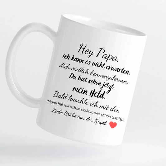 Tasse - Ultraschall-Bild Papa - personalisierbar