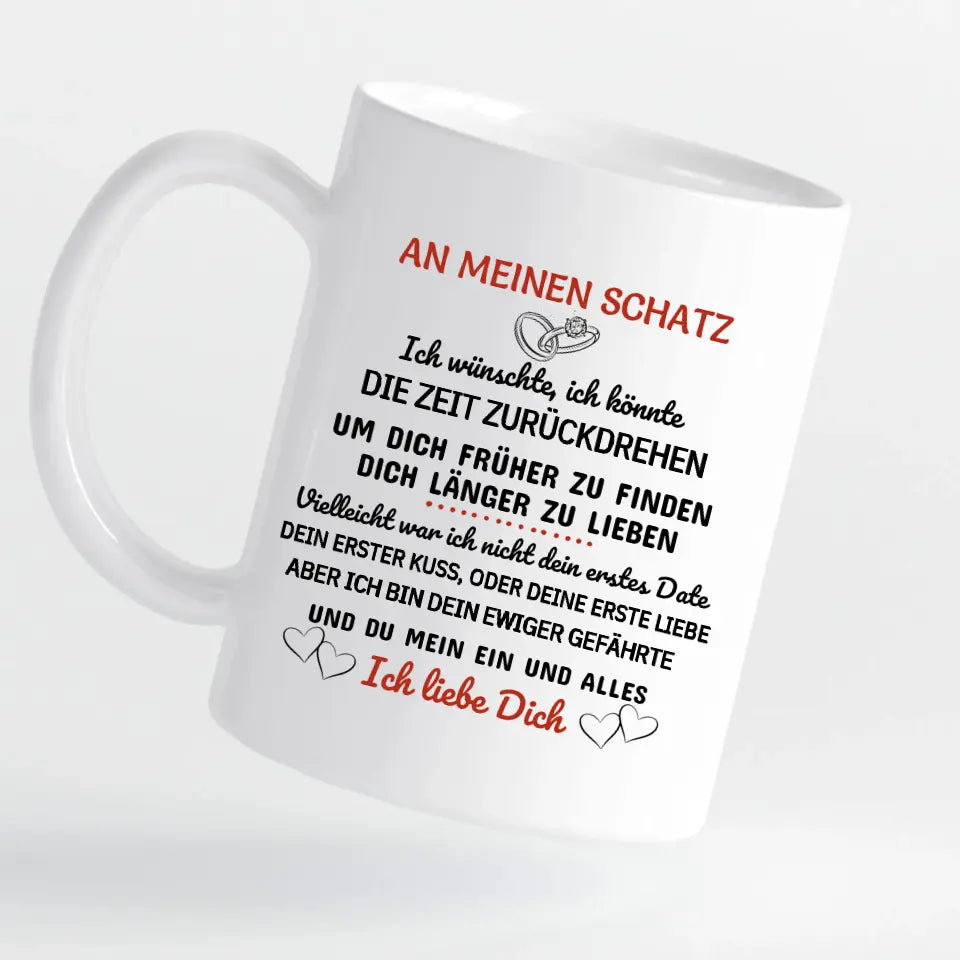 Tasse - An meinen Schatz - mit Bild und Wunschtext - personalisierbar
