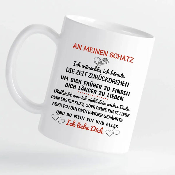 Tasse - An meinen Schatz - mit Bild und Wunschtext - personalisierbar