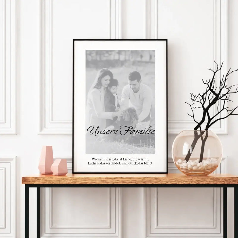 Poster - Unsere Familie - personalisierbar