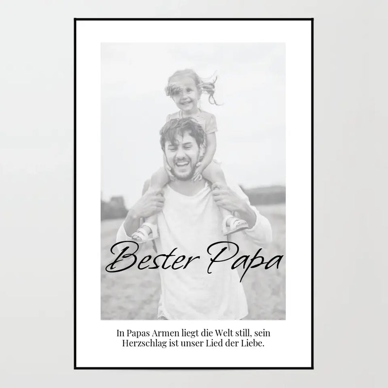 Poster - Bester Papa - personalisierbar