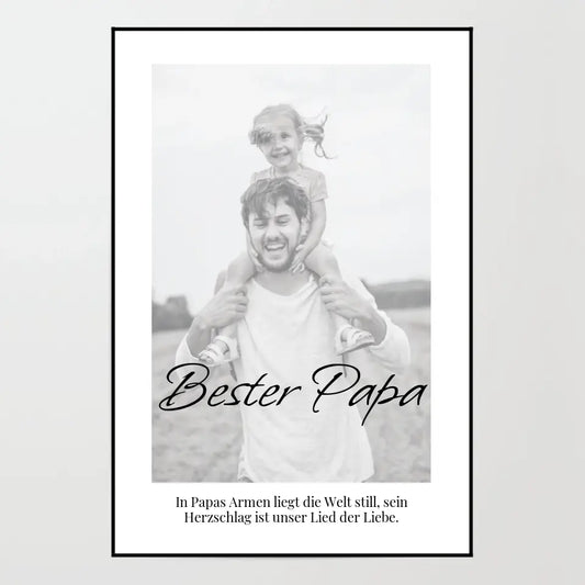 Poster - Bester Papa - personalisierbar