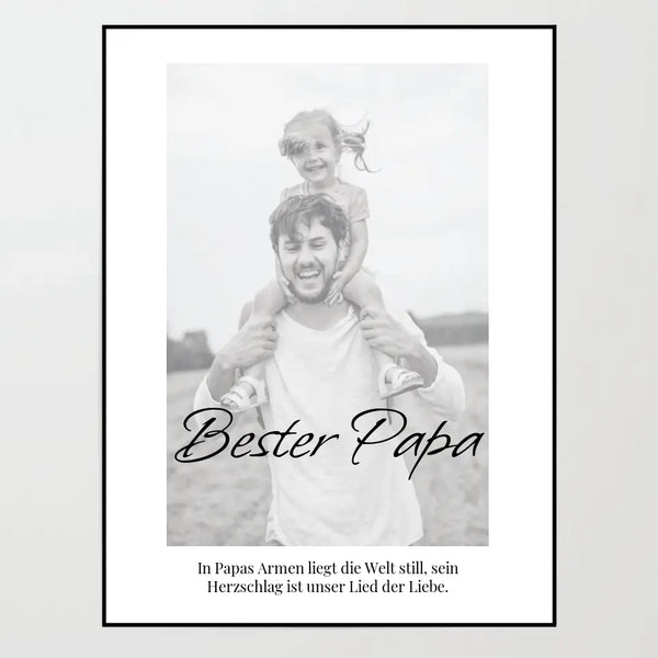 Poster - Bester Papa - personalisierbar