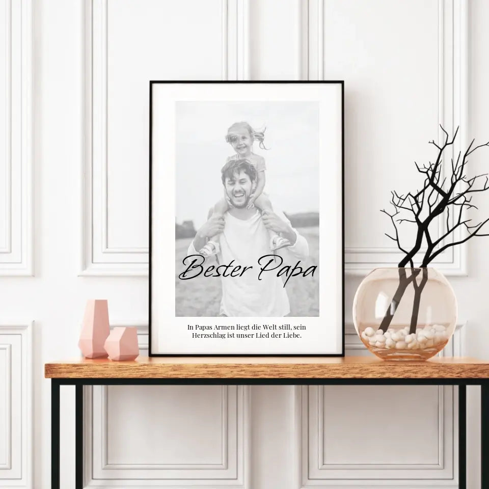 Poster - Bester Papa - personalisierbar