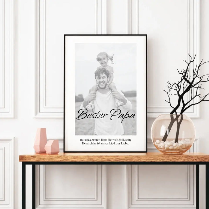 Poster - Bester Papa - personalisierbar