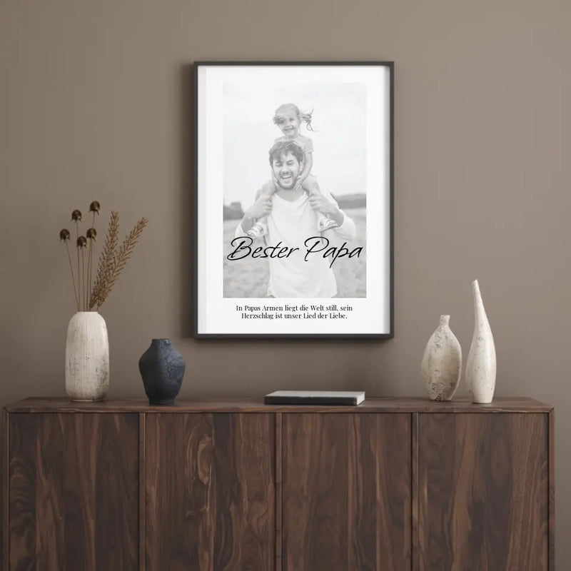 Poster - Bester Papa - personalisierbar