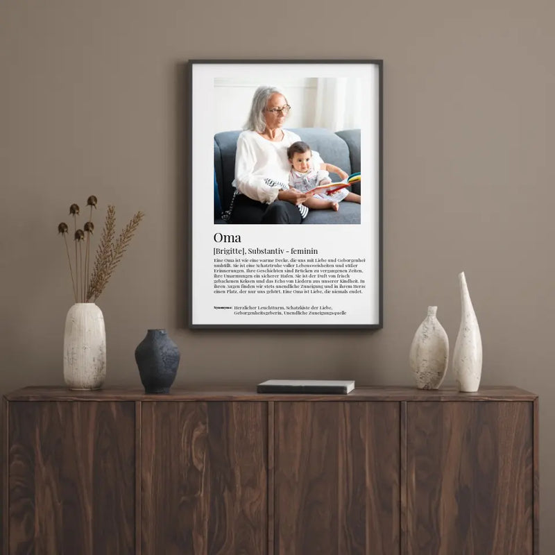 Poster - Oma Definition - personalisierbar