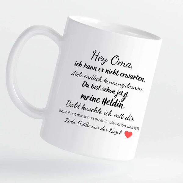 Tasse - Ultraschall-Bild Oma - personalisierbar