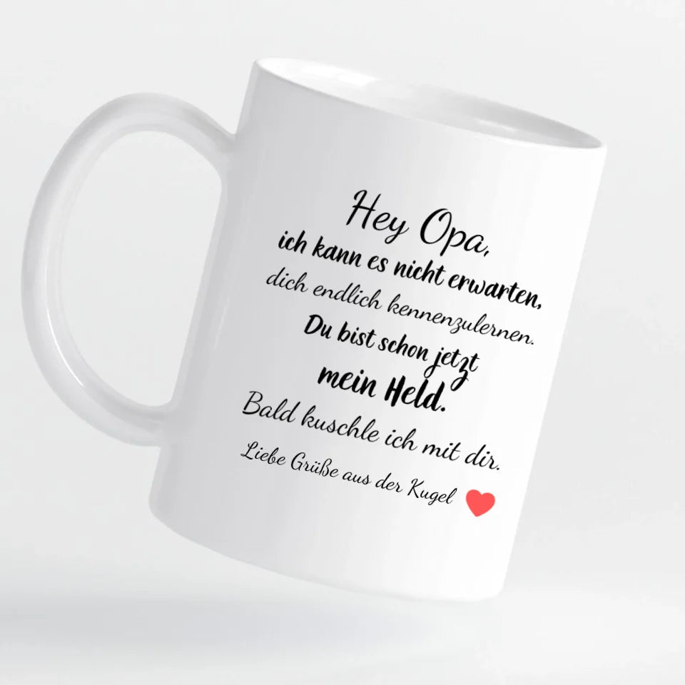 Tasse - Ultraschall-Bild Opa - personalisierbar