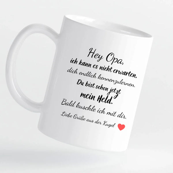Tasse - Ultraschall-Bild Opa - personalisierbar