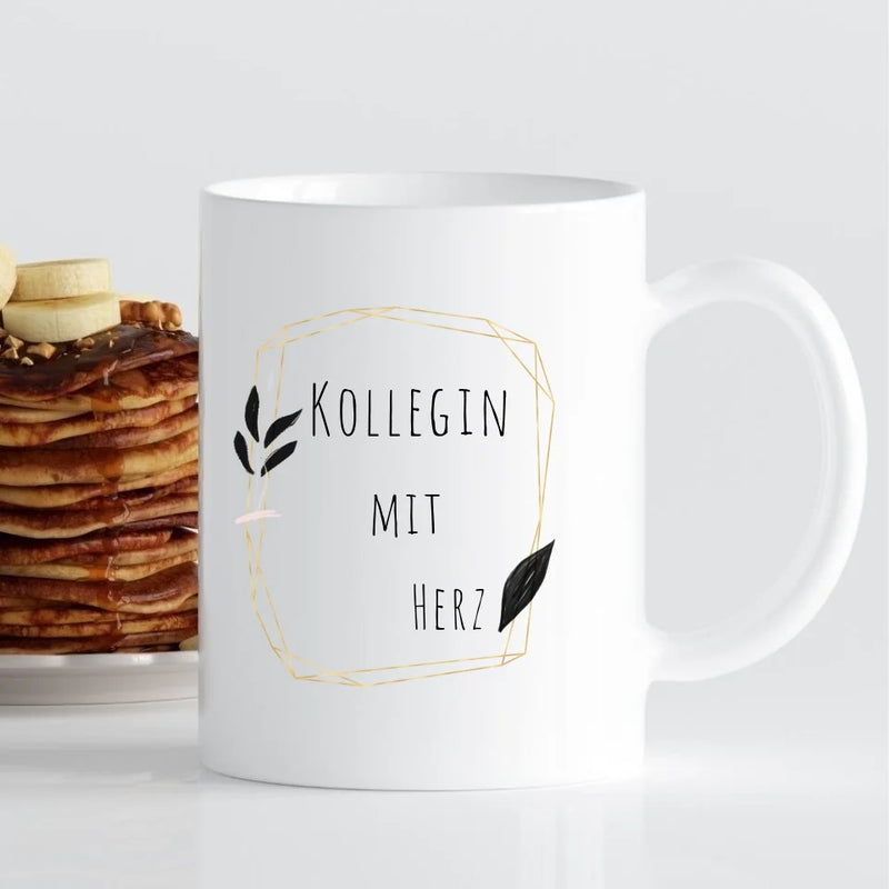 Tasse - mit Buchstabe und Widmung - personalisierbar