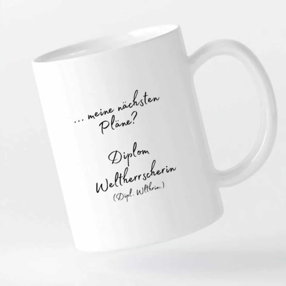 Tasse zum Abschluss Abitur, Bachelor, Master - personalisierbar