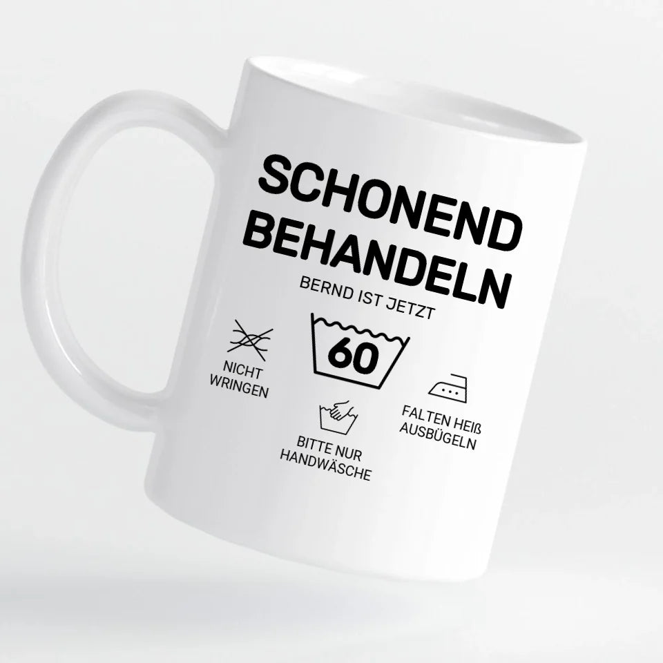 Tasse - bitte schonend Behandeln - personalisierbar