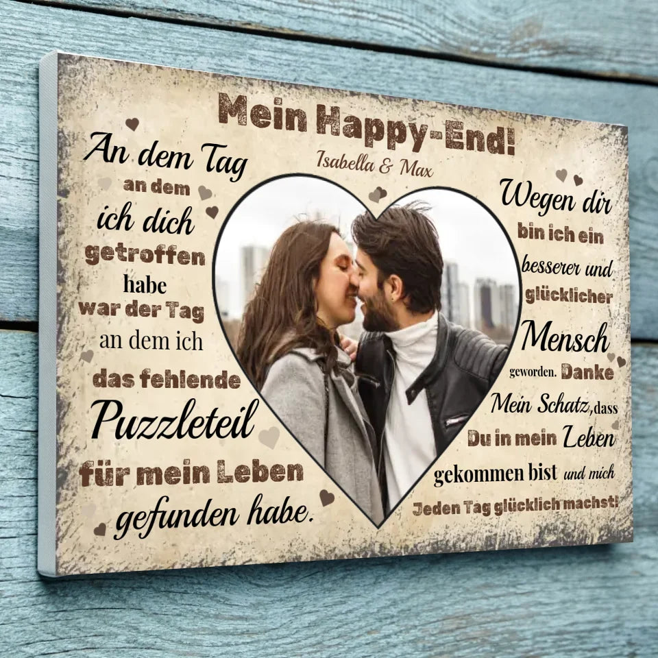 Wandbild - Mein Happy-End - personalisierbar