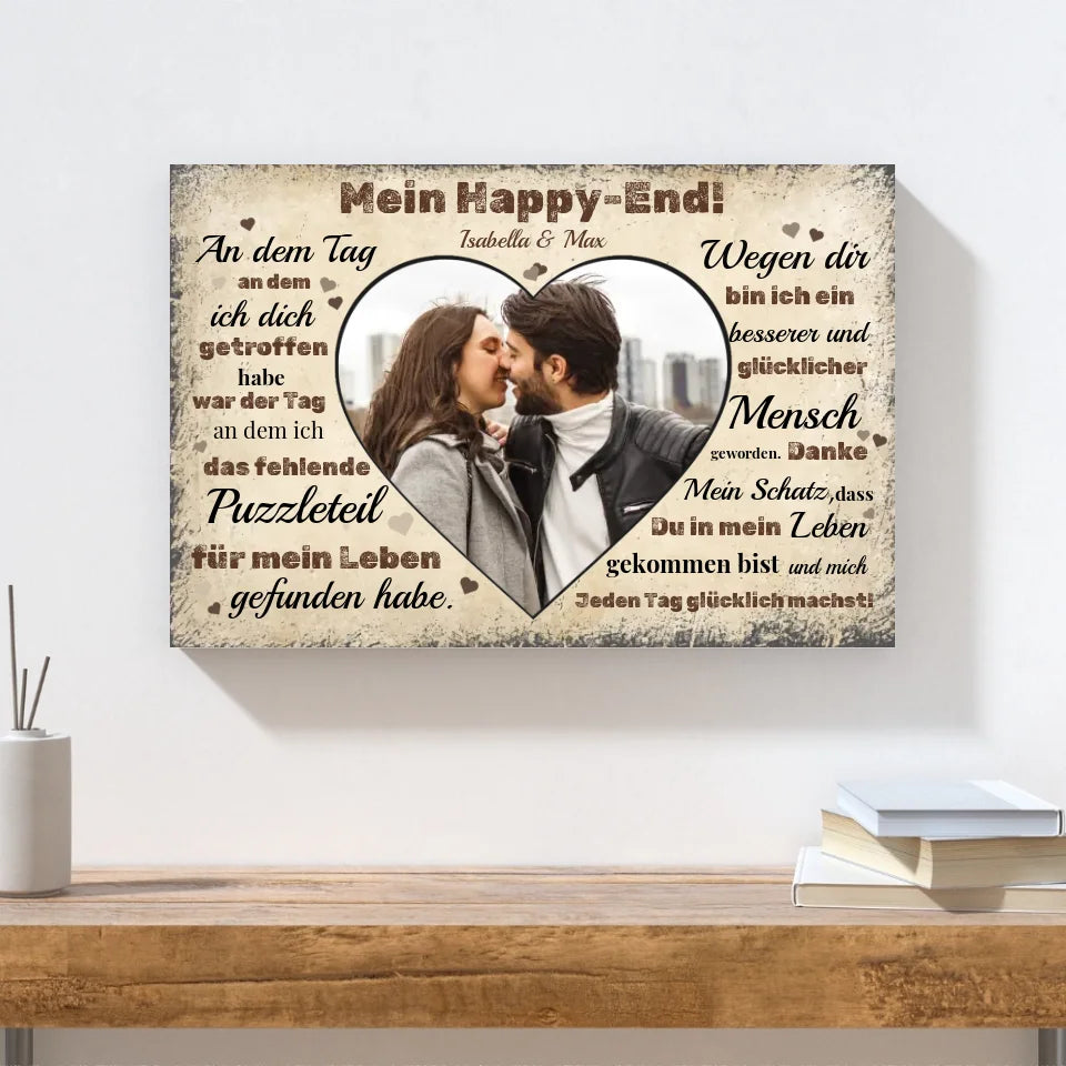 Wandbild - Mein Happy-End - personalisierbar