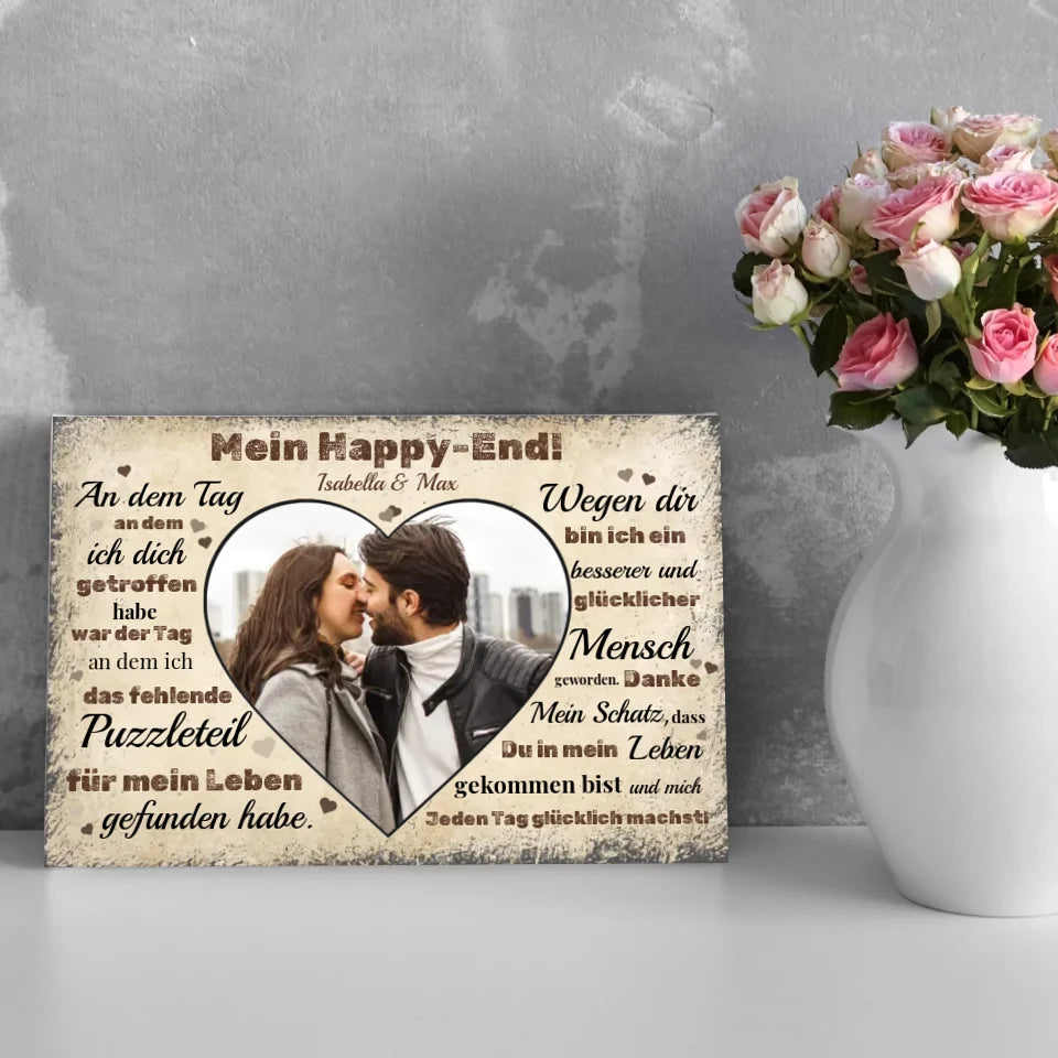 Wandbild - Mein Happy-End - personalisierbar