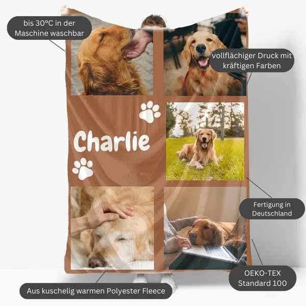 Mockup Fleece-Decke