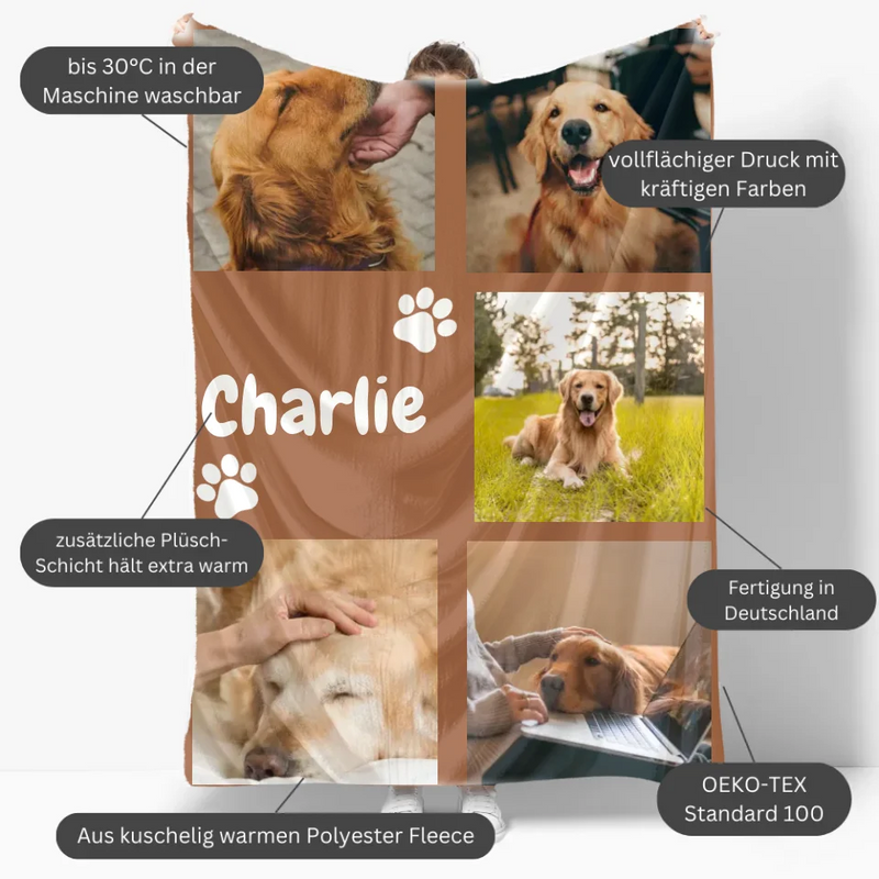 Mockup Fleece-Decke
