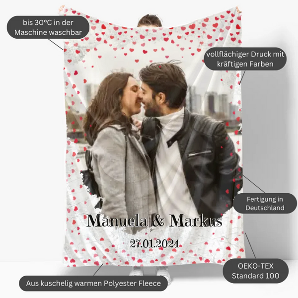 Mockup Fleece-Decke
