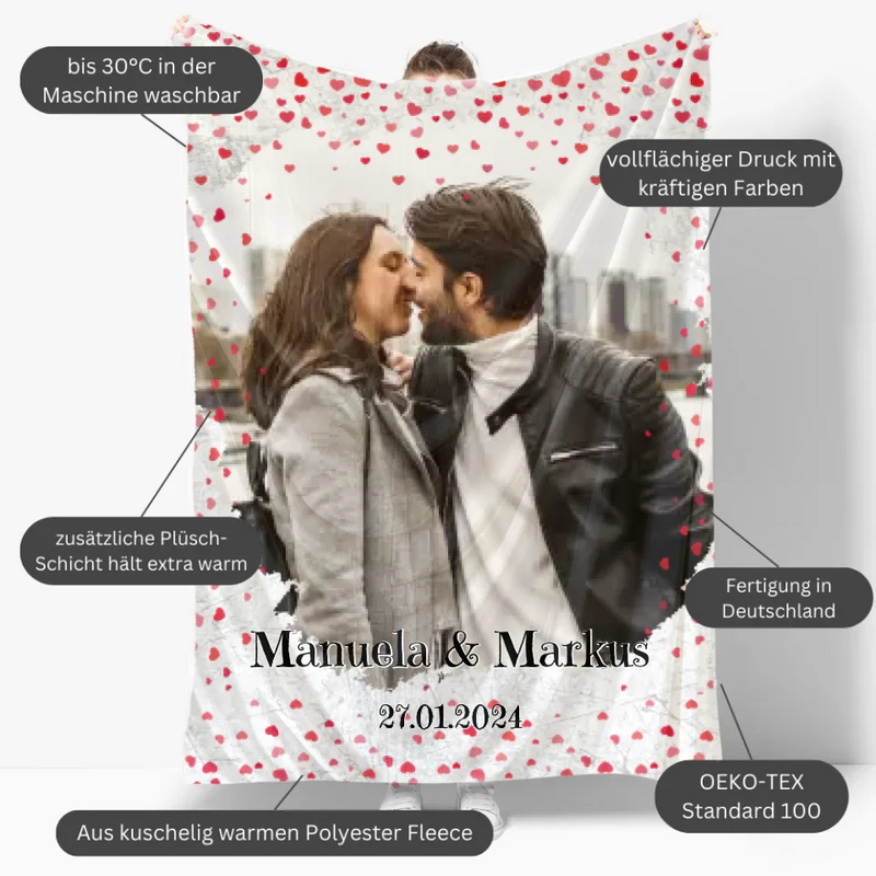 Mockup Fleece-Decke