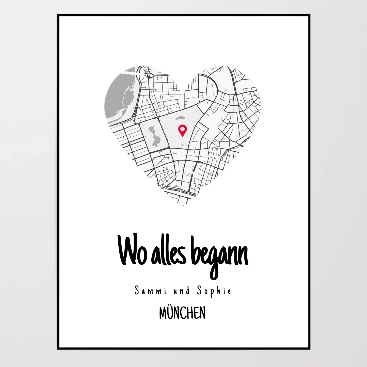 Poster - Wo alles begann - personalisierbar