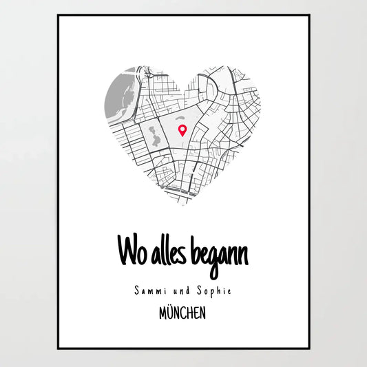 Poster - Wo alles begann - personalisierbar