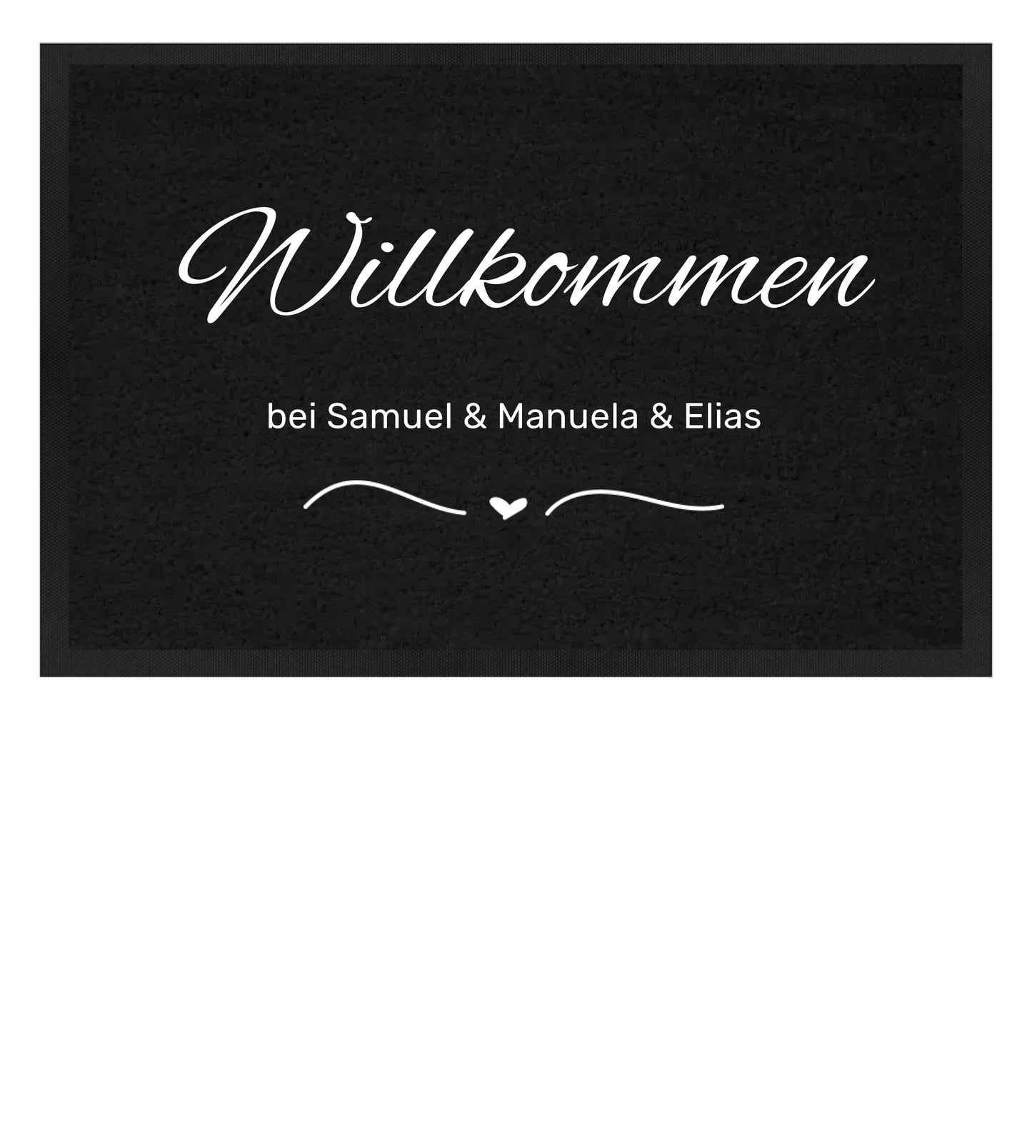 Fußmatte - Wilkommen - personalisierbar